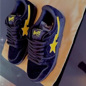 BAPE Shoes - Black and Yellow